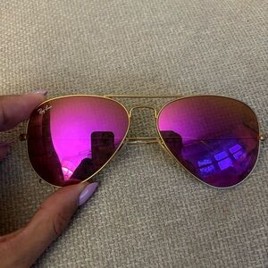 Pink ray ban sunglasses